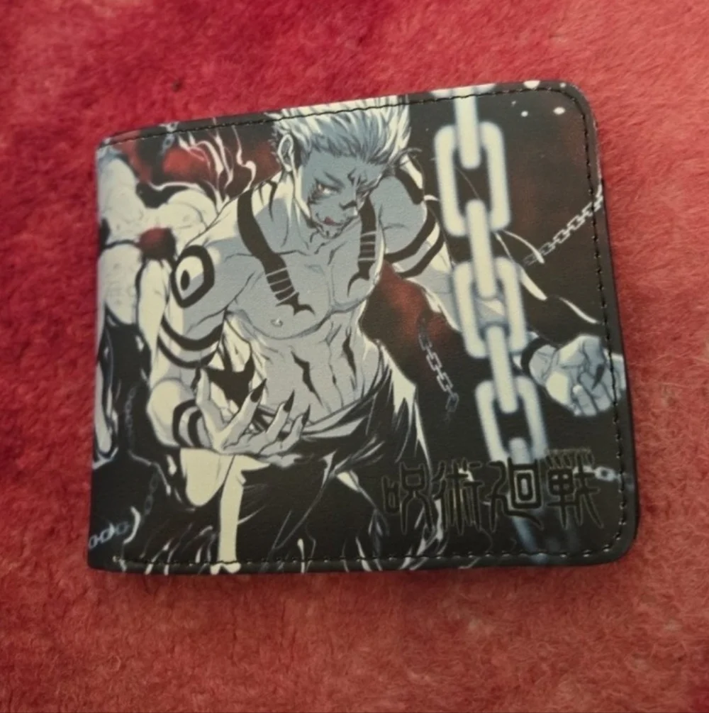 New jujutsu kaisen anime manga leather wallet